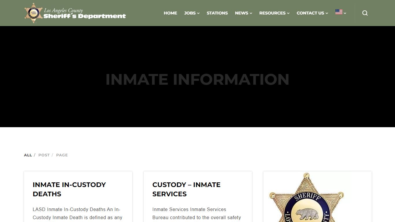 inmate information - Los Angeles County Sheriff's Department